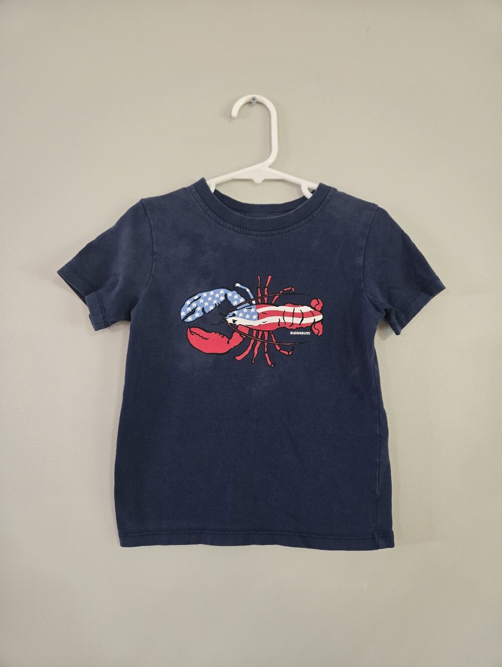 RuggedButts Boys Patriotic Lobster T-Shirt Size 3T Navy